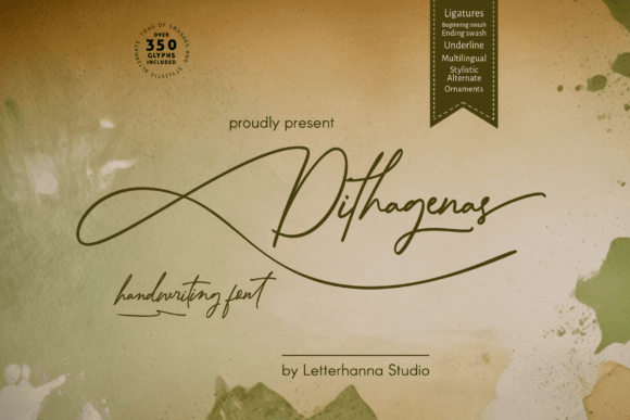 Dithagenas: A Handwriting Script for Modern Creative Projects