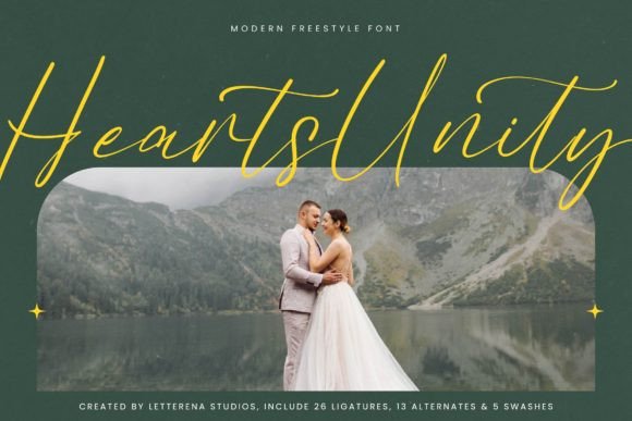 Hearts Unity: The Luxury Script Font That Elevates Every Design