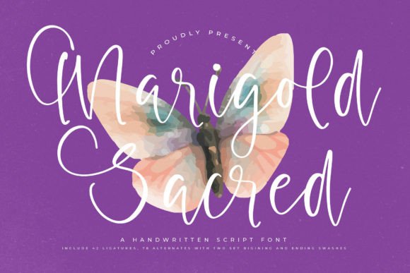 Marigold Sacred: Elevating Brand Identity with a Handcrafted Luxury Script