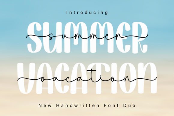 Summer Vacation Duo: The Perfect Font for Romantic Designs