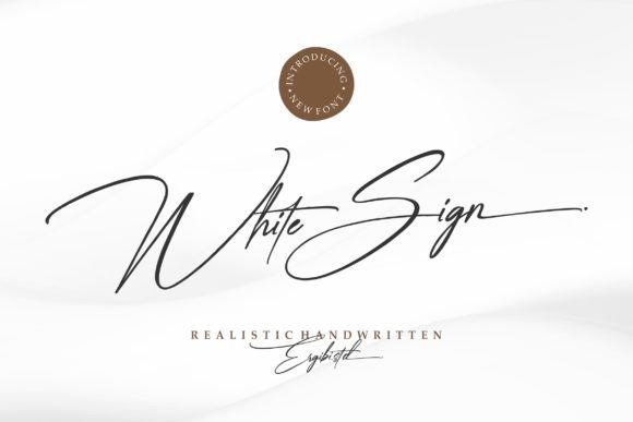 White Sign: Elevate Your Design with Elegant Script